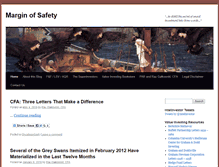 Tablet Screenshot of amarginofsafety.com